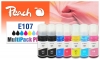 Peach Spar Pack Plus Tintenpatronen, kompatibel zu  Epson No. 107, T09B1*2, T09B2, T09B3, T09B4, T09B5, T09B6